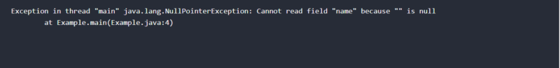 Null Pointer Exception in Java