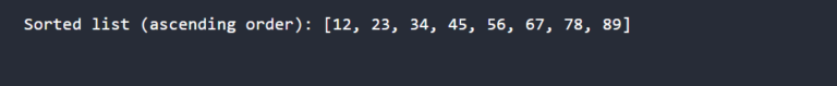 How to Sort A List in Python Without Using Sort Function?