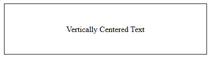 Using the Display Property to Vertically Center the Text with CSS