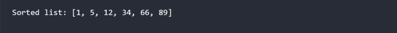 How to Sort A List in Python Without Using Sort Function?