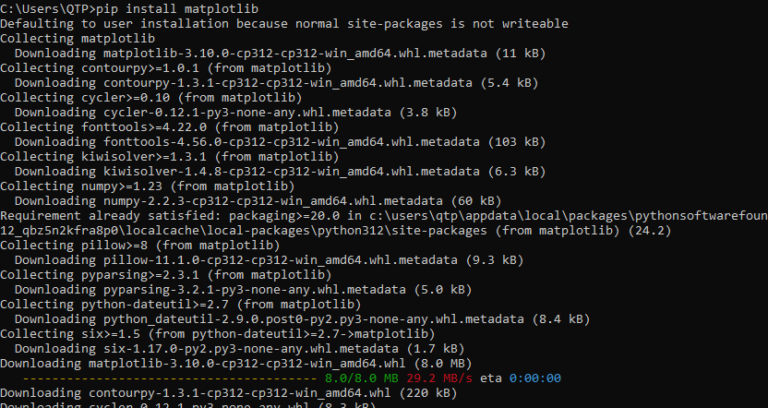 Matplotlib in Python: How to Download and Install Matplotlib