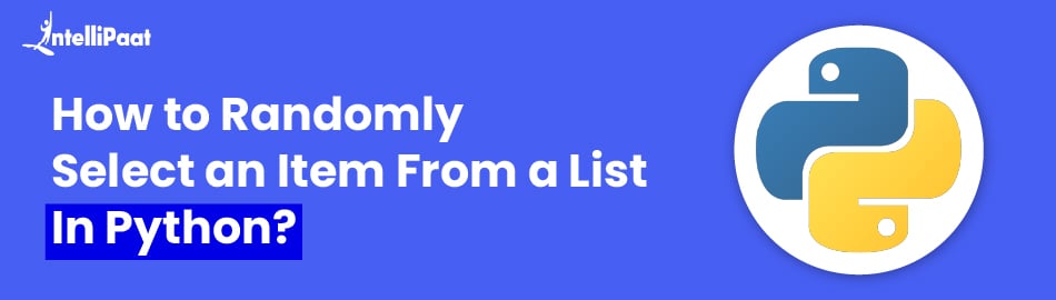 How to randomly select an item from a list in Python?