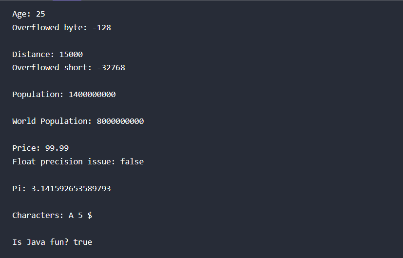 Key Points About boolean