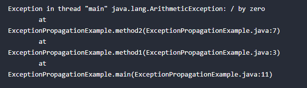 Uncaught Exception Propagation