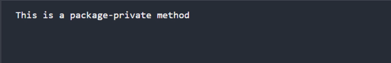 Public vs Protected vs Package vs Private Access Modifier in Java
