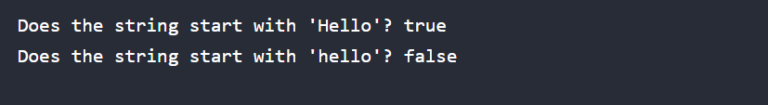 Java String startsWith() Method - Explained with Examples