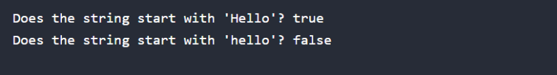 Java String startsWith() Method - Explained with Examples