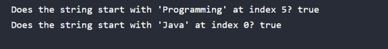 Java String startsWith() Method - Explained with Examples