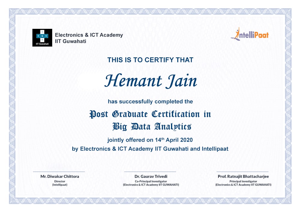 Post Graduate Online Certification Program in Big Data ...