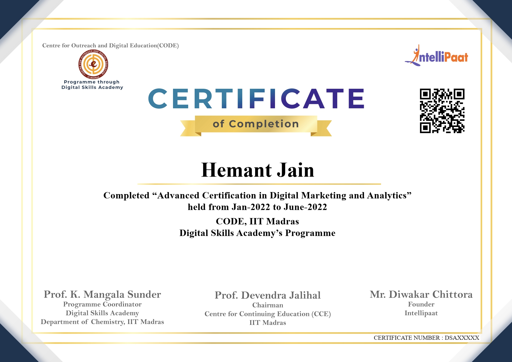 Digital Marketing Course in Bhopal - IIT Madras CCE Training