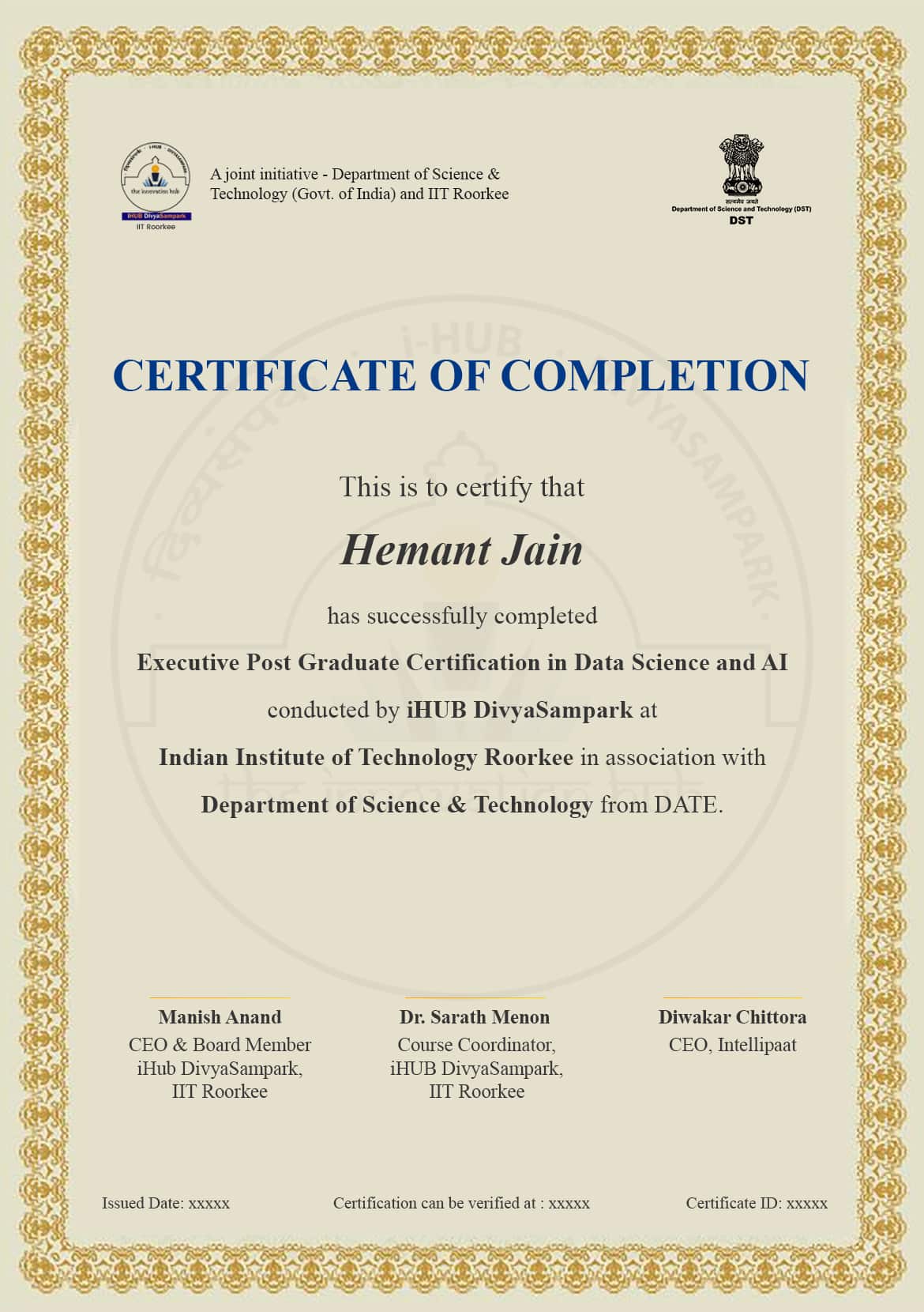 phd in data science from iit