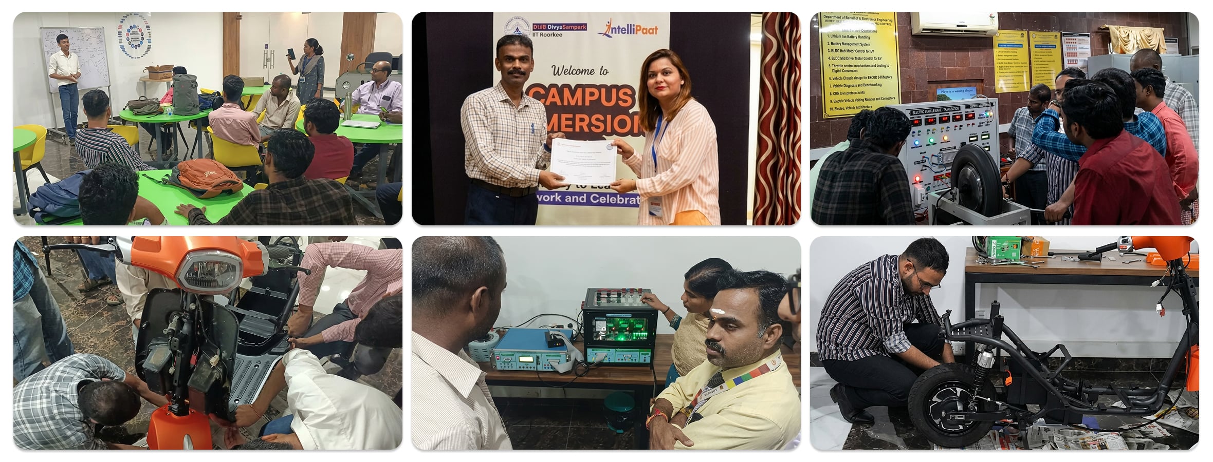 Get hands on experience with real EV components Desktop Image