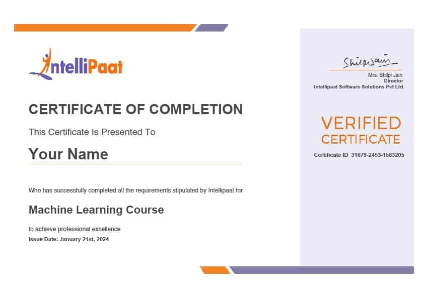 Machine Learning Course - ML Certification Training