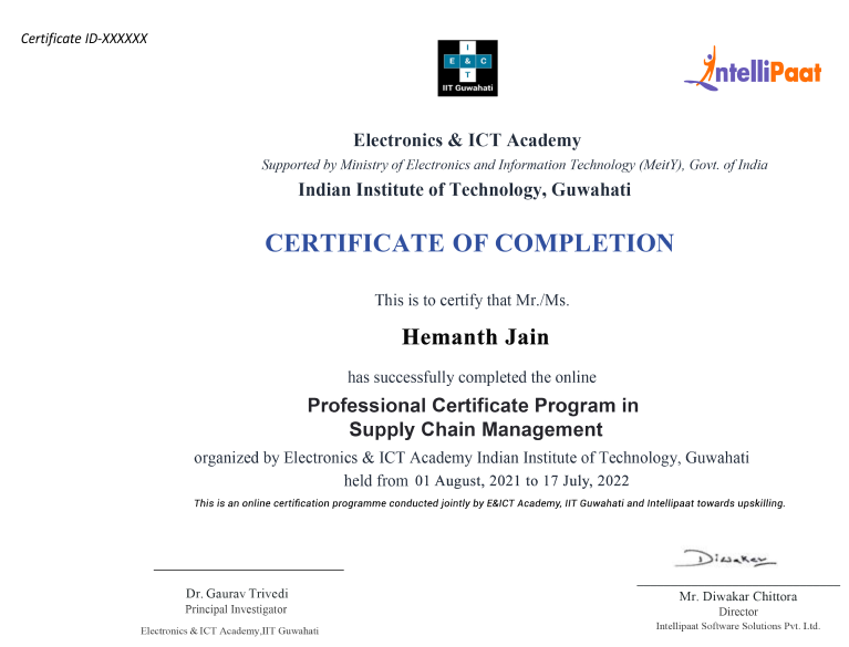 Supply Chain Management Course Online SCM Training