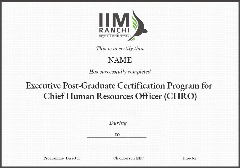 EPGC Program for Chief Human Resources Officer Certificate