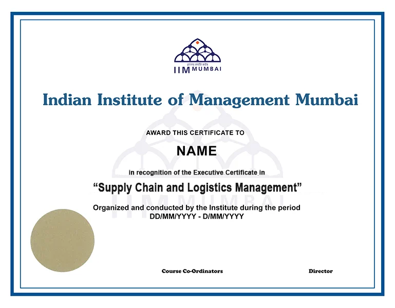 Executive Certificate in Supply Chain and Logistics Management Image