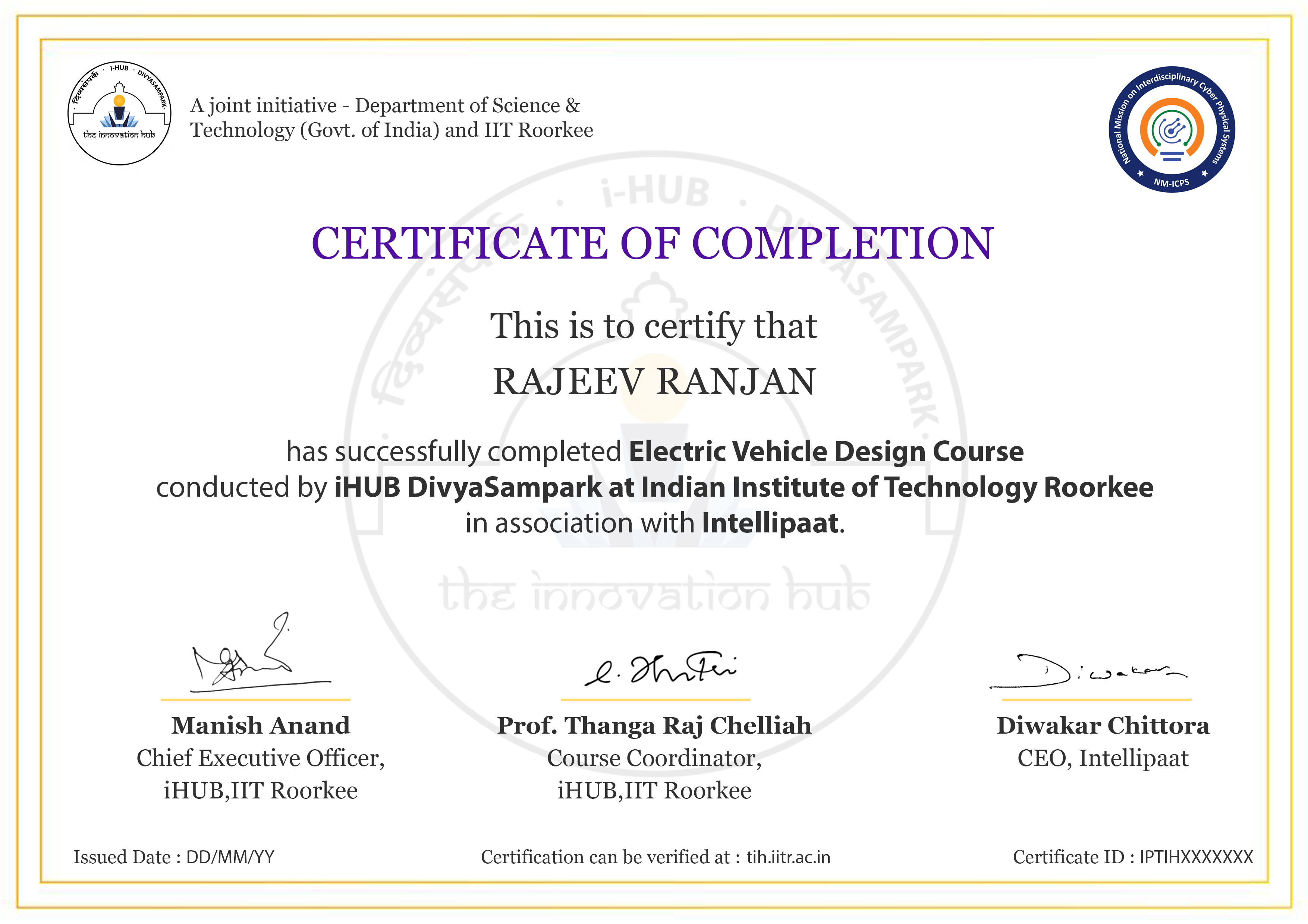 Electric Vehicle Design Course Electric Vehicle Design Course
