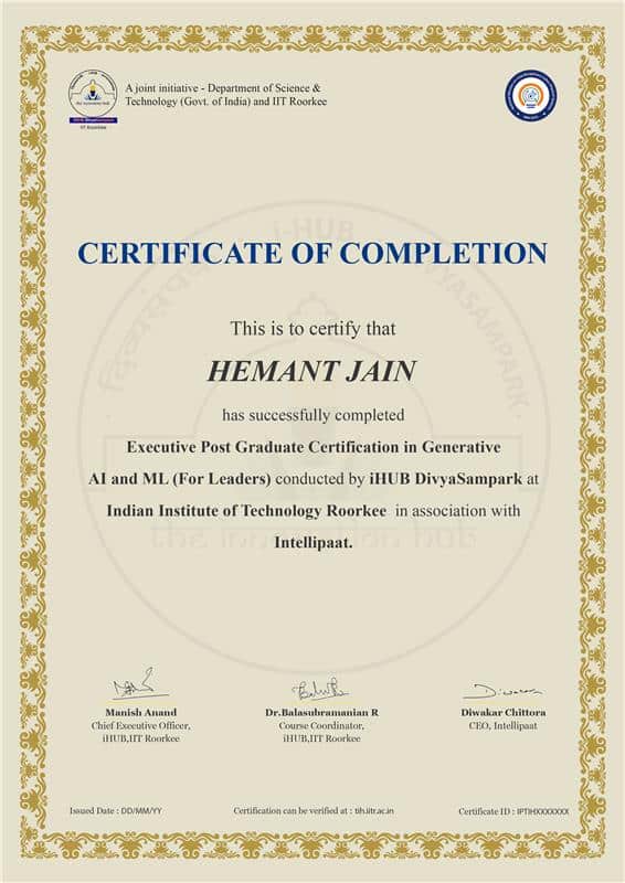 Executive Post Graduate Certification in Generative AI and ML For Leaders Executive Post Graduate Certification in Generative AI and ML For Leaders