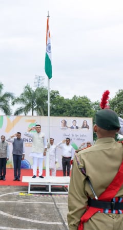 Salute on Independence Day