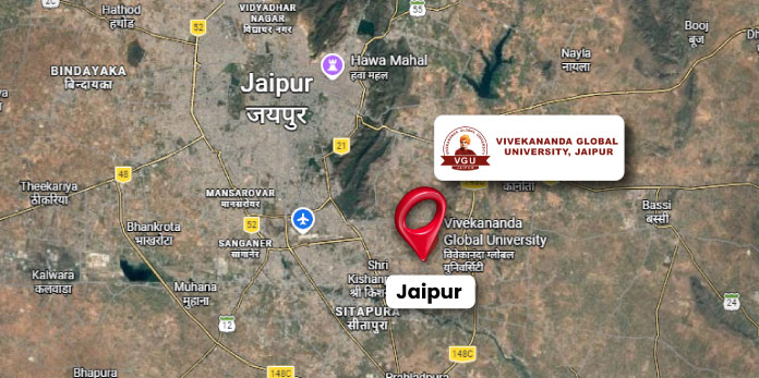 Vivekananda Global University Jaipur Map