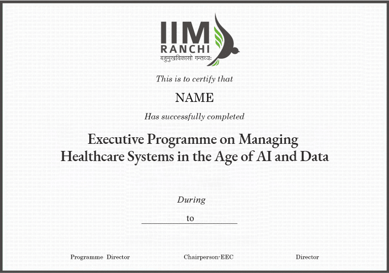 Executive Programme on Managing Healthcare Systems Certification Image