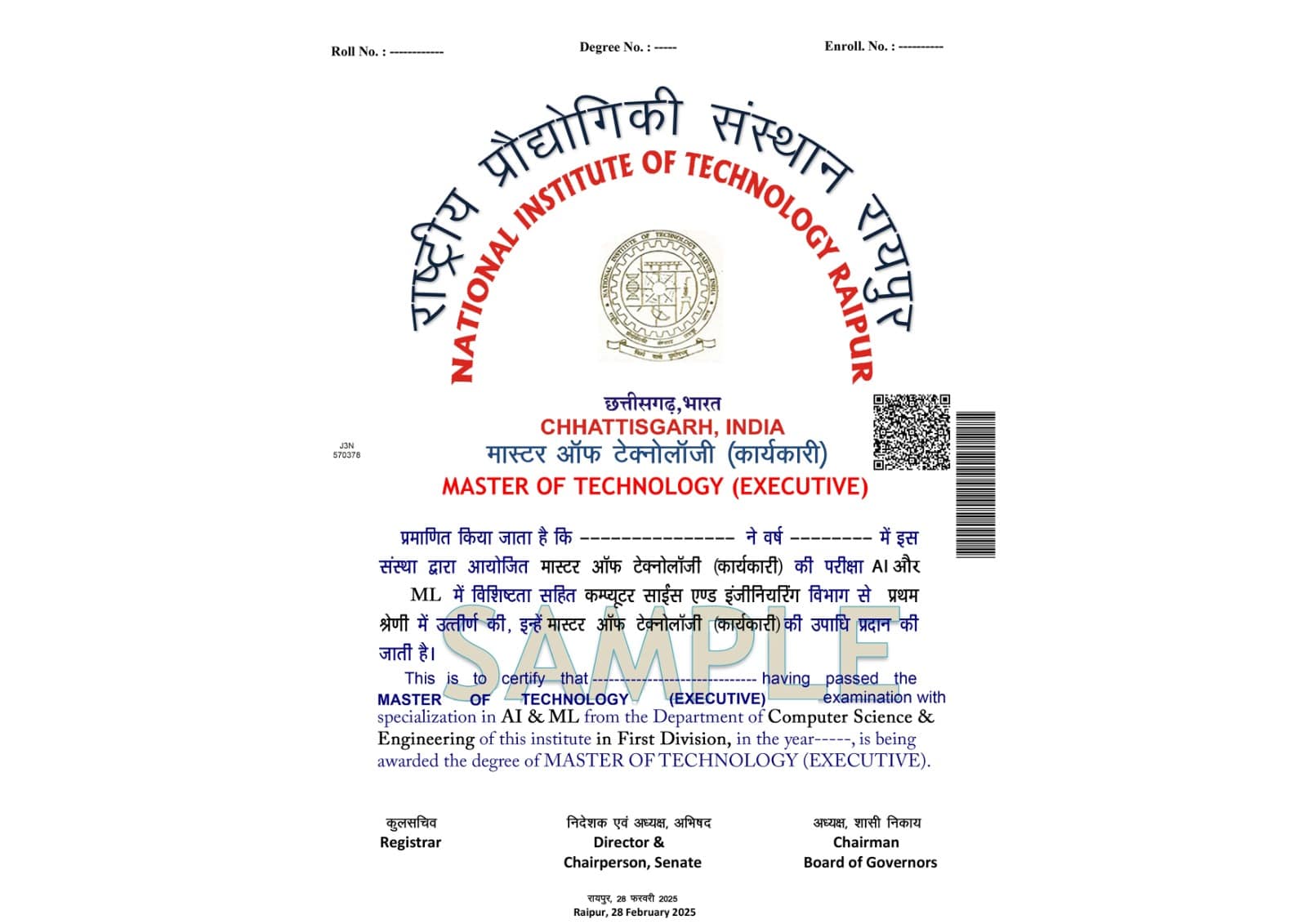 M.Tech in CSE AI and ML Certificate Image.jpeg