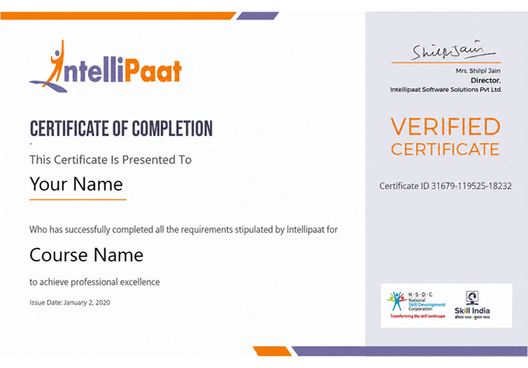 Intellipaat Certificate Image