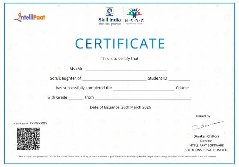 NSDC certificate