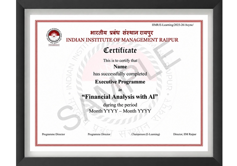 Executive Programme in Financial Analysis with AI Certificate Image