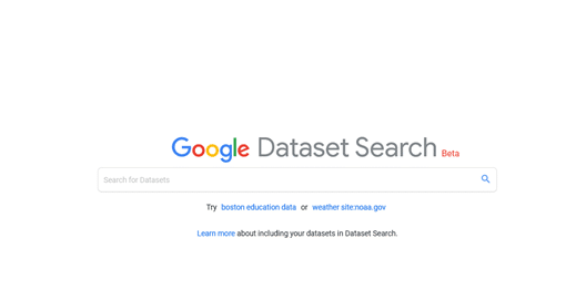 Google’s Datasets Search Engine