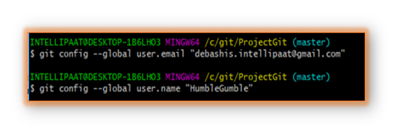 Configuring GIT